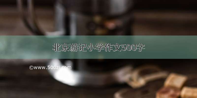 北京游记小学作文500字