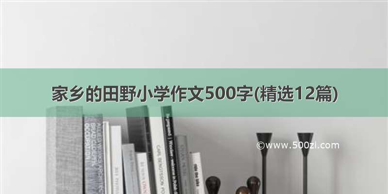 家乡的田野小学作文500字(精选12篇)