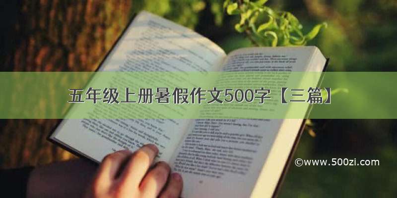 五年级上册暑假作文500字【三篇】