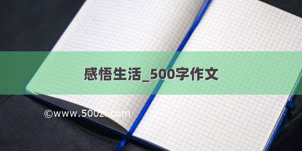 感悟生活_500字作文