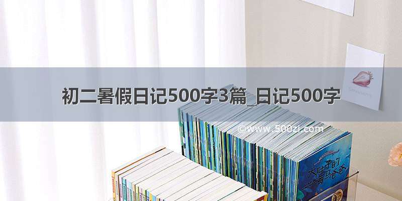 初二暑假日记500字3篇_日记500字