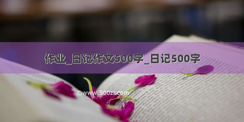 作业_日记作文500字_日记500字