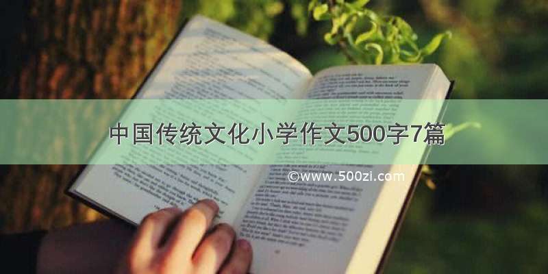 中国传统文化小学作文500字7篇