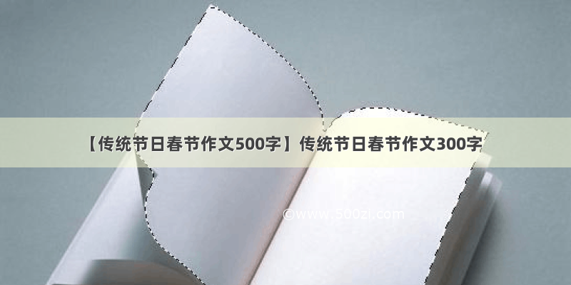 【传统节日春节作文500字】传统节日春节作文300字