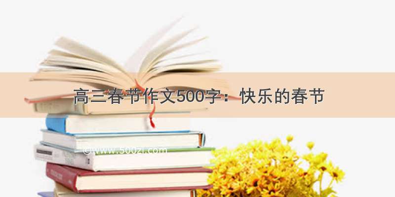高三春节作文500字：快乐的春节