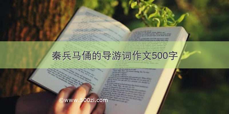 秦兵马俑的导游词作文500字